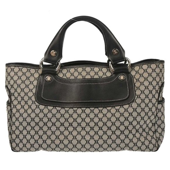 Celine Gray Canvas Macadam Boogie Tote Handbag - Picture 1 of 10